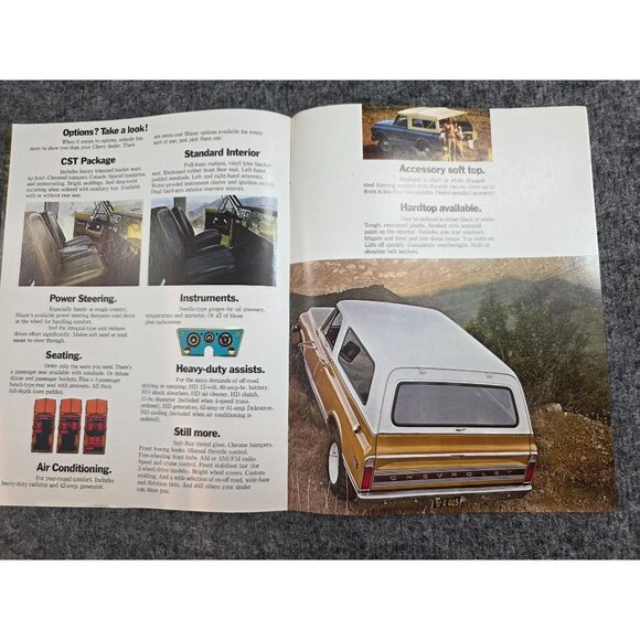 1972 Chevrolet Trucks Blazer Sales Brochure Vintage Advertising 8.5x11 Vtg - Picture 6 of 6